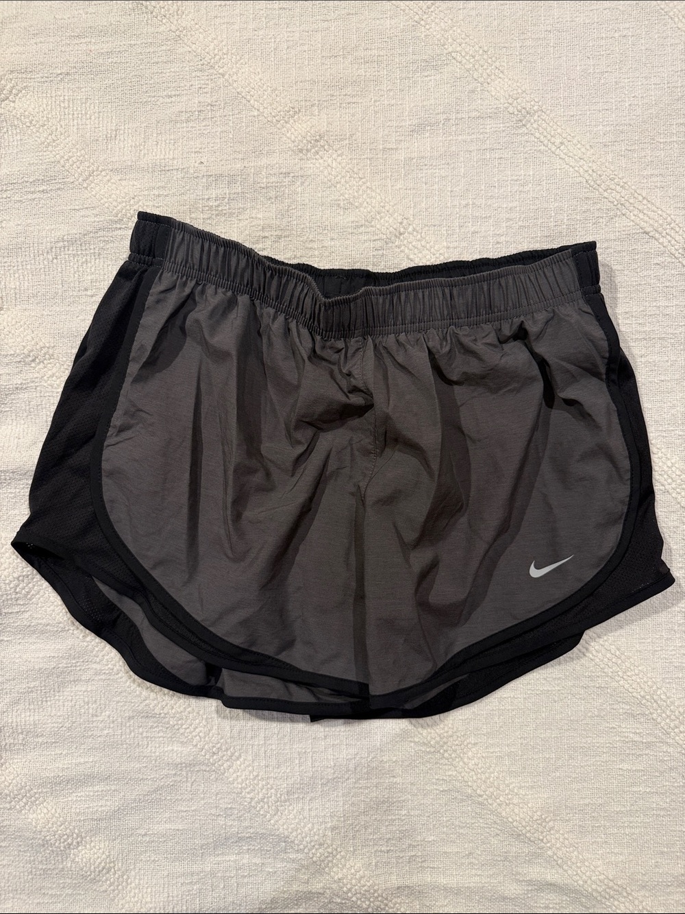 Nike Women's Black and Gray Athletic Running Shorts